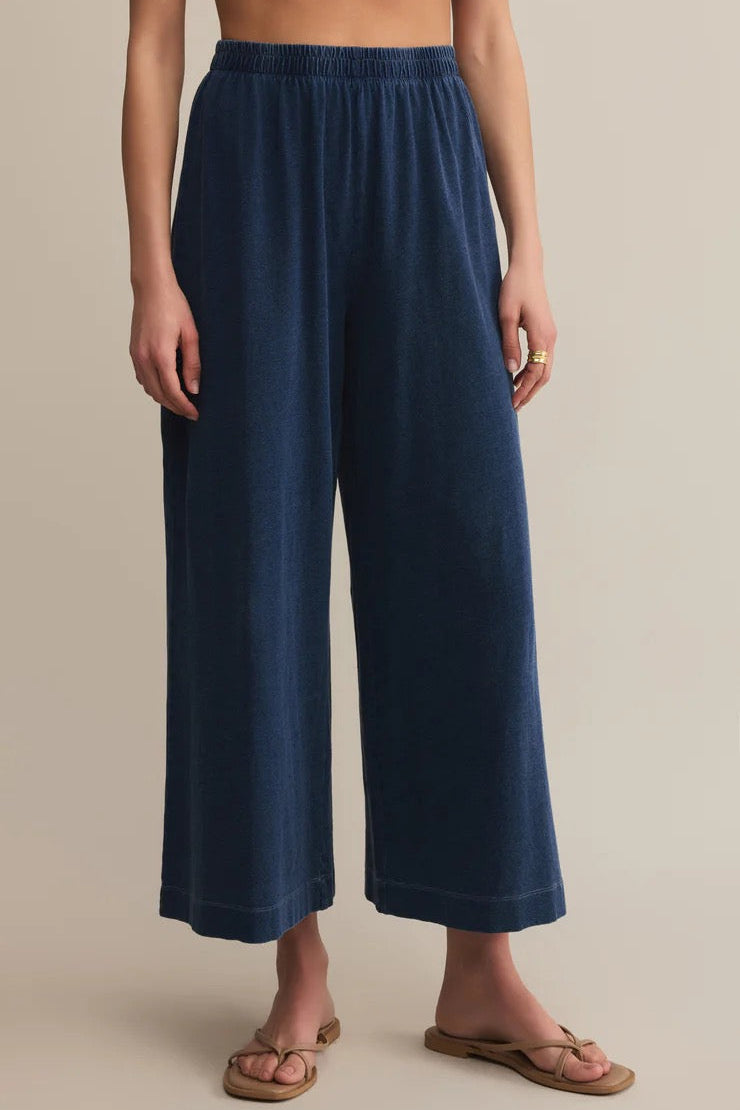 Z Supply Scout Jersey Denim Pant in Indigo
