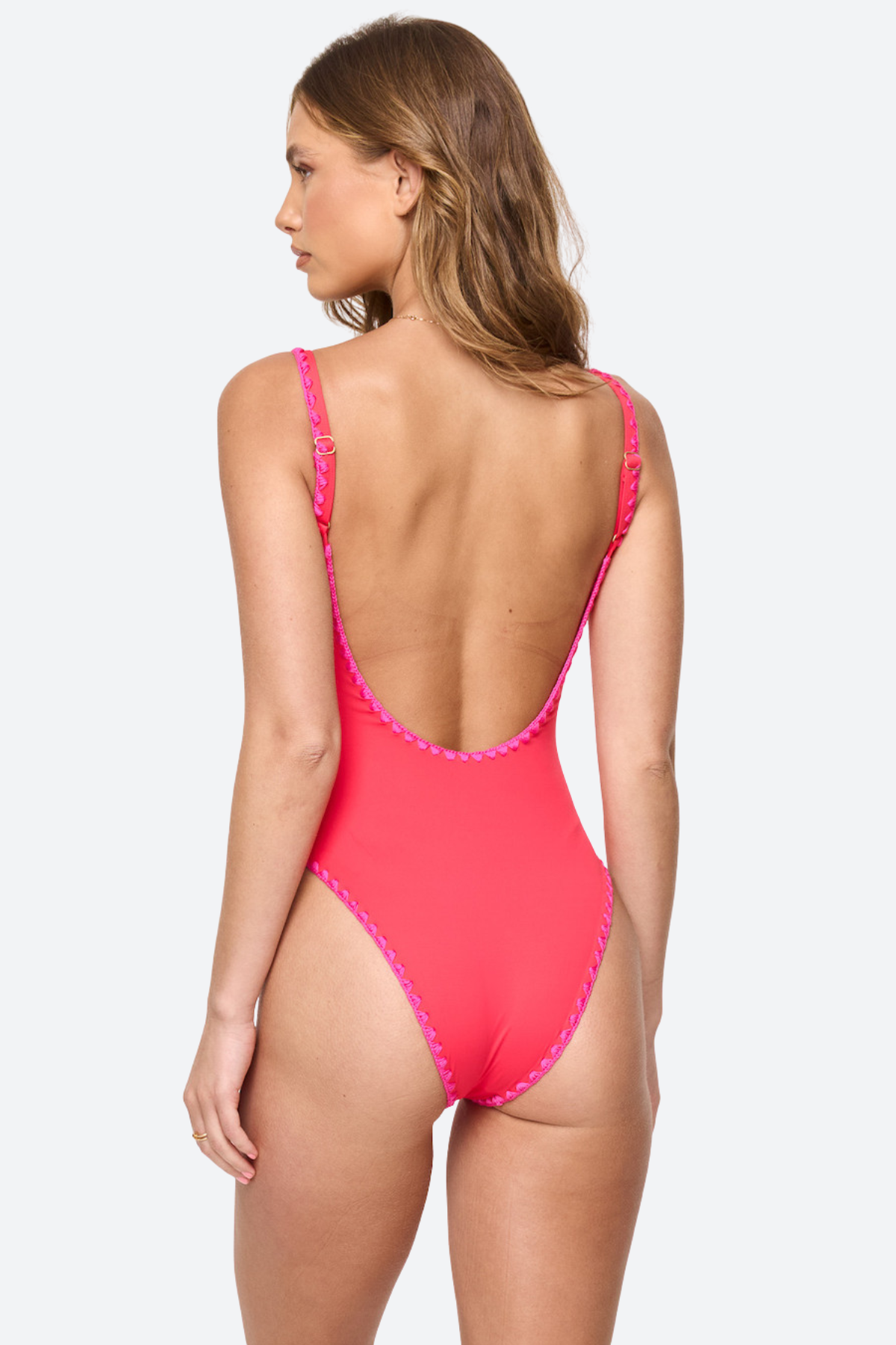 L*Space Nadia One Piece Classic in Pout/Bright Fuchsia