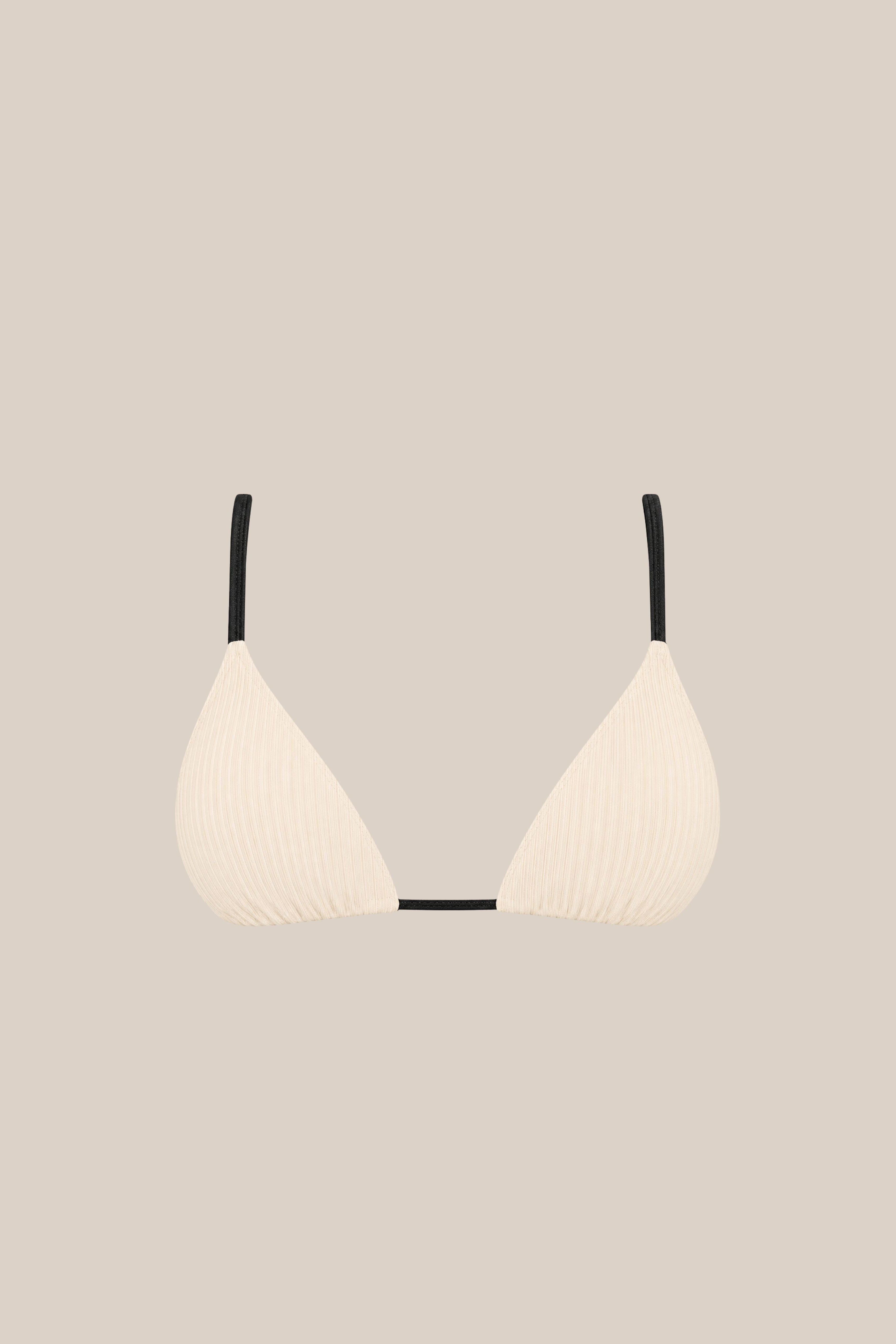 Laya Swim Lady Top in Cream/Black