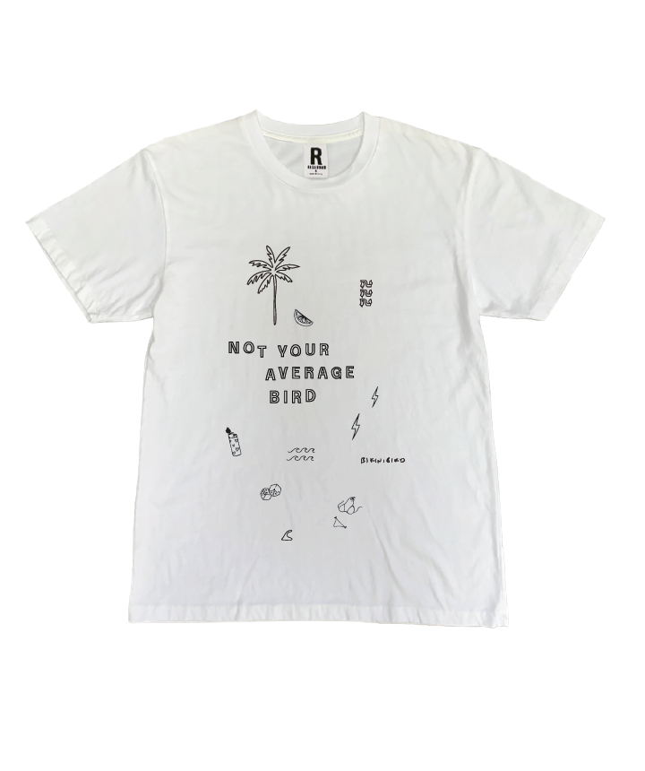 Bikinibird Not Your Average Bird Tee in White