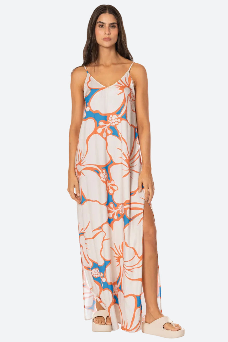 MAAJI Island Flora Debbie Dress in Open Blue | Bikinibird