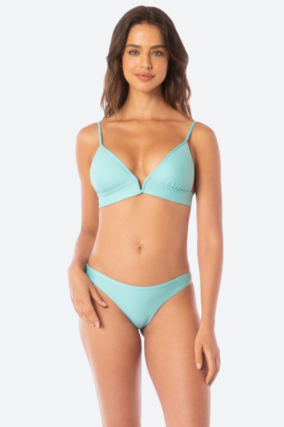 Maaji Paradiso Eyelet Top in Aquamarine