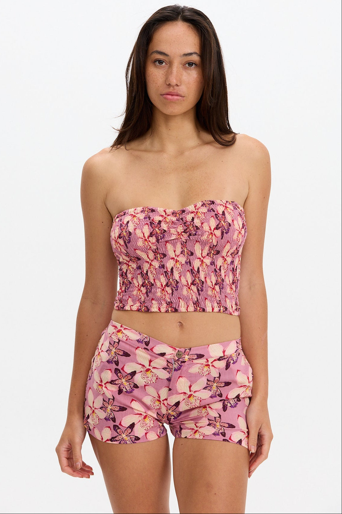 Benoa Swim Namika Tube Top in Bloom
