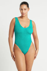 Bound by Bond-Eye Mara One Piece in Turquoise Shimmer