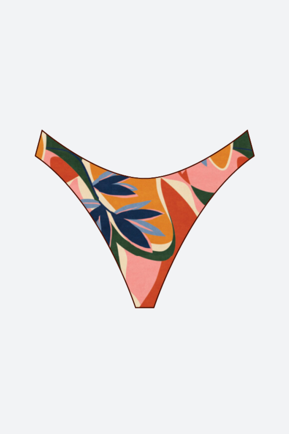 Stone Fox Luka High Hip Bottom in Botanical
