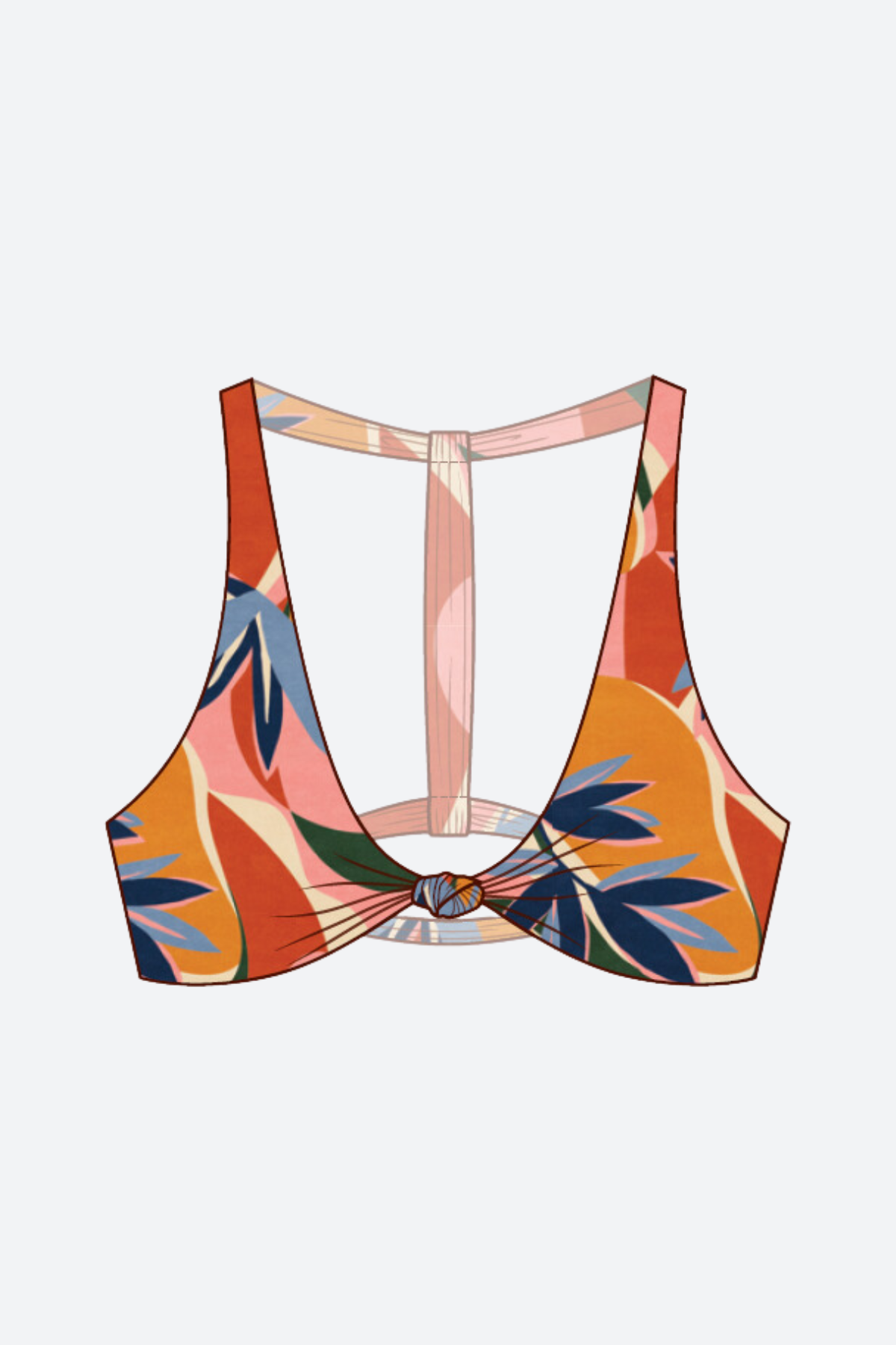 Stone Fox Maxime Bikini Top in Botanical