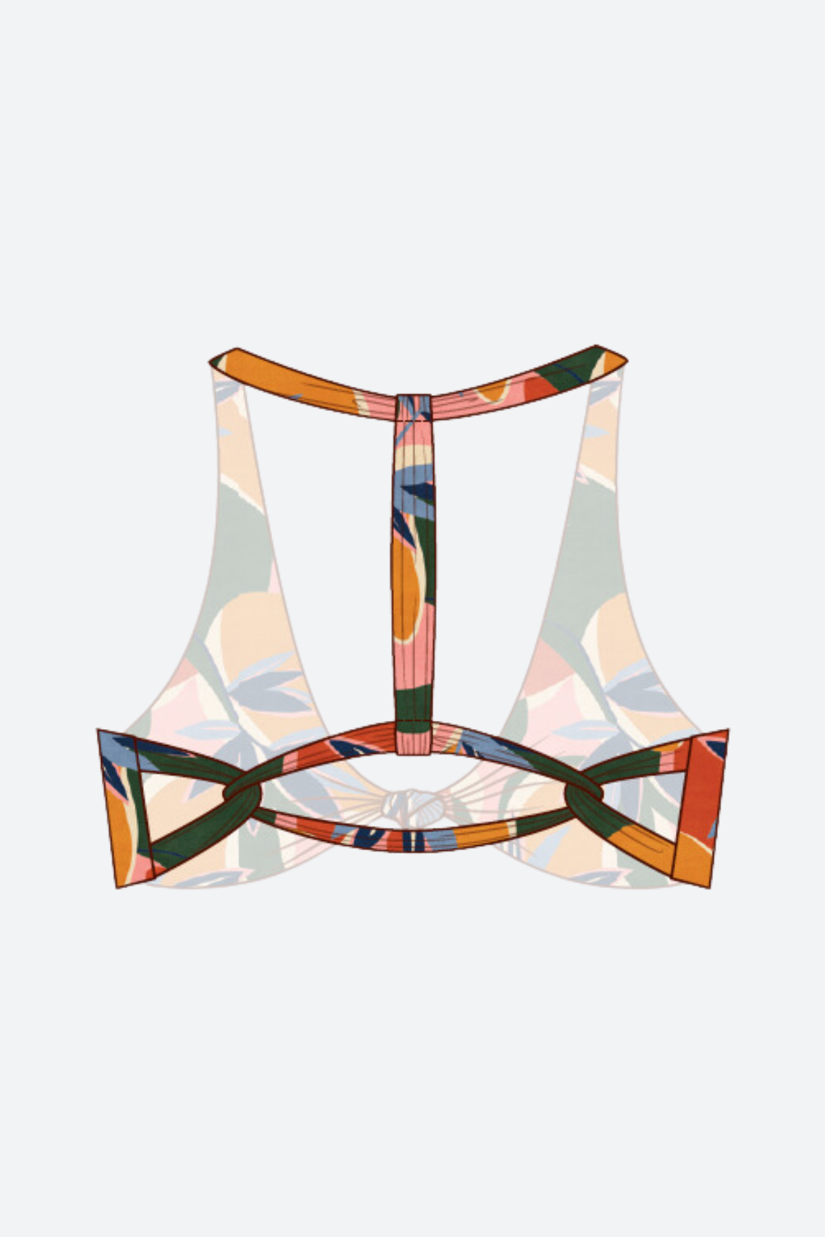 Stone Fox Maxime Bikini Top in Botanical
