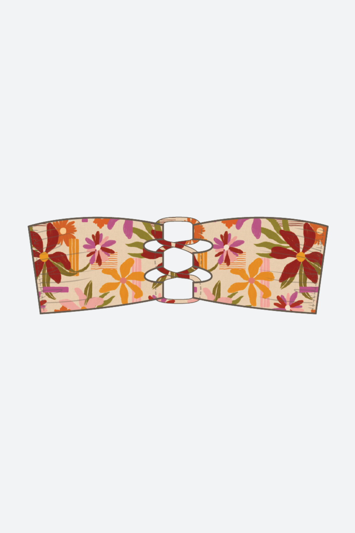Stone Fox Leilani Loop Bandeau Top in Ikebana