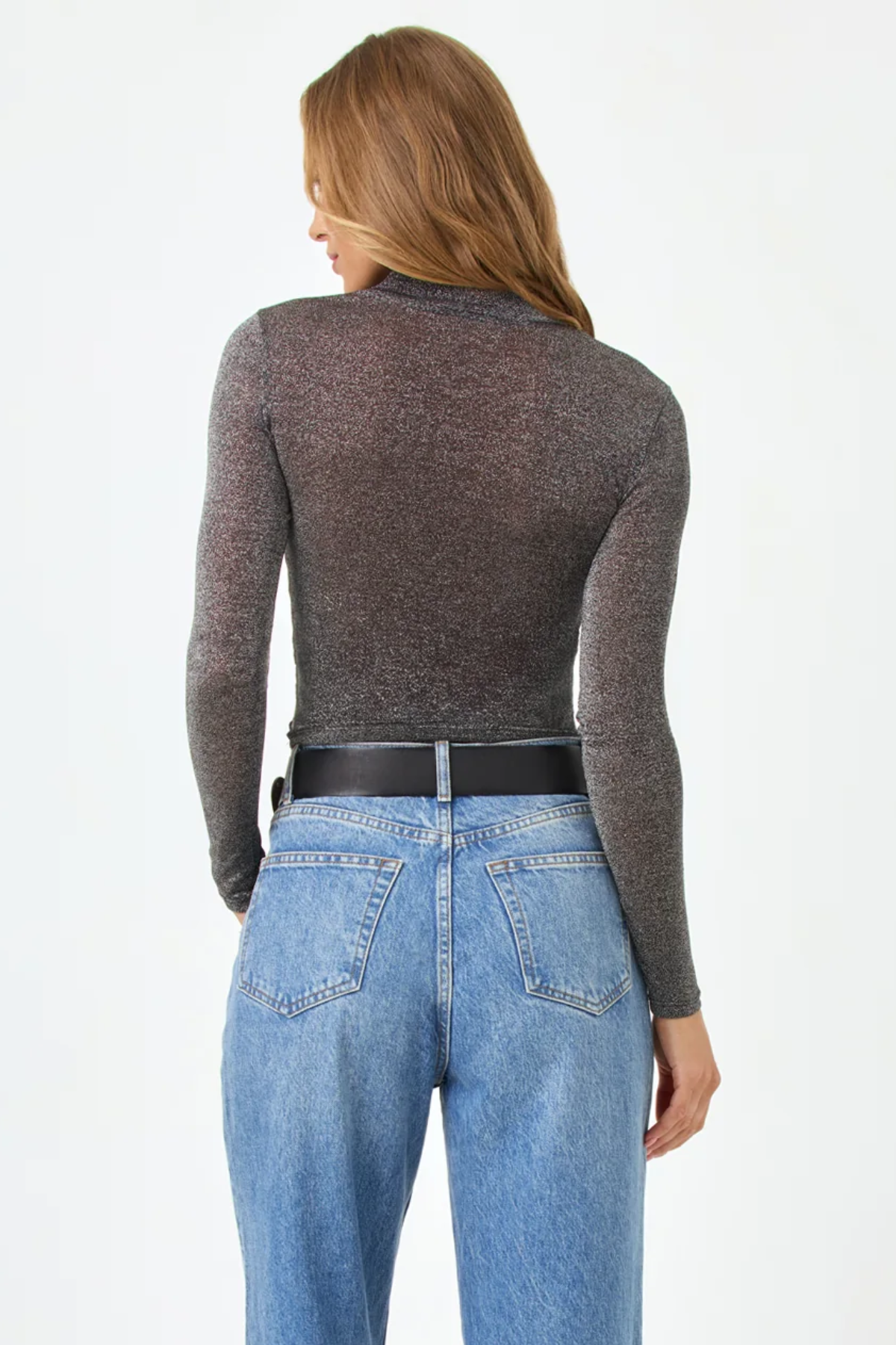 L*Space Shimmer Long Sleeve in Black