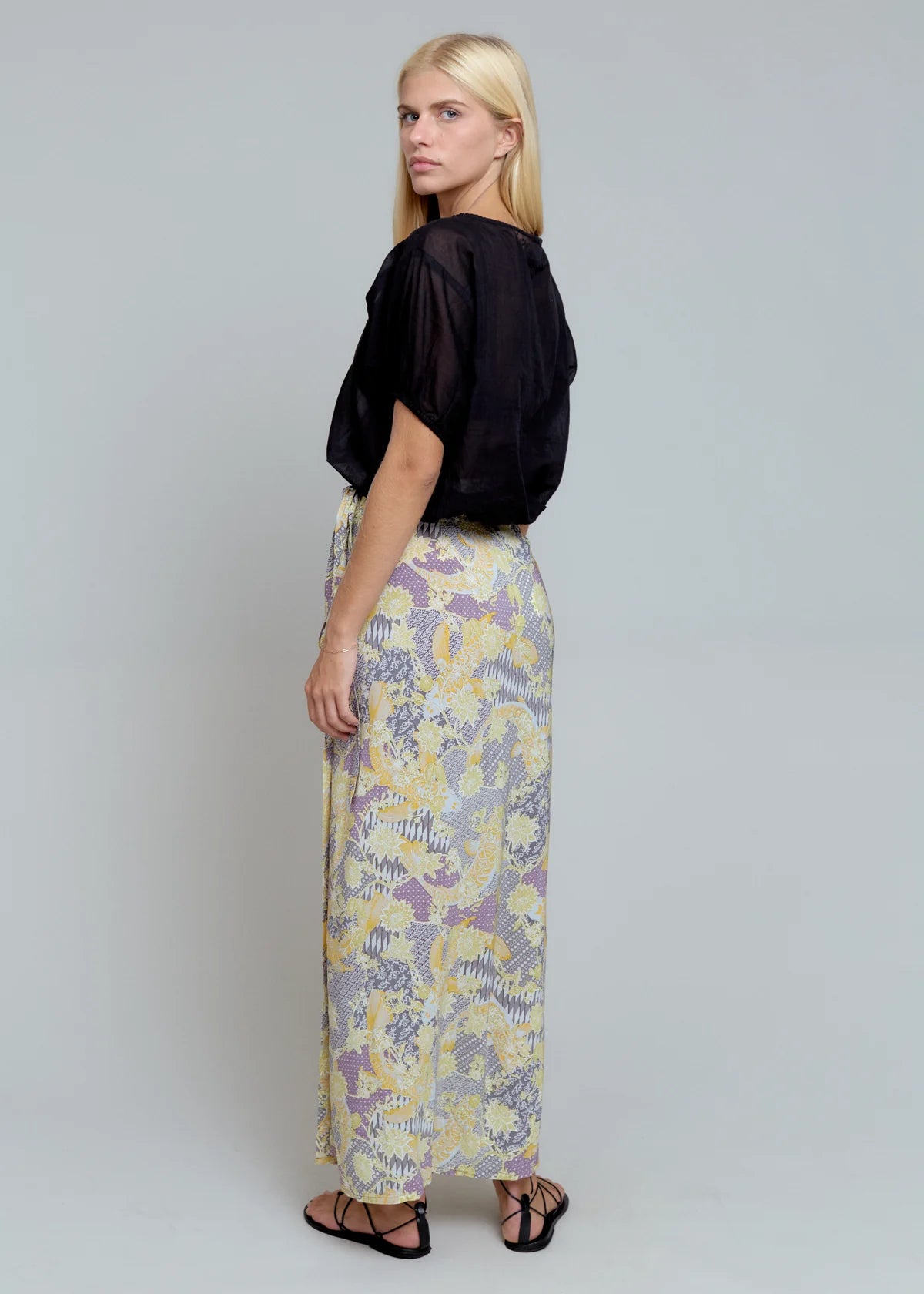Acacia Nila Satin Skirt in Umi