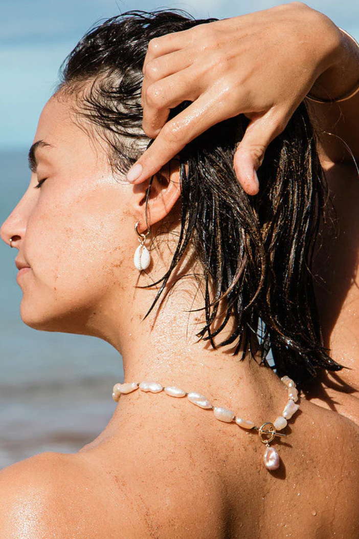 Pink Biwa Pearl Strand