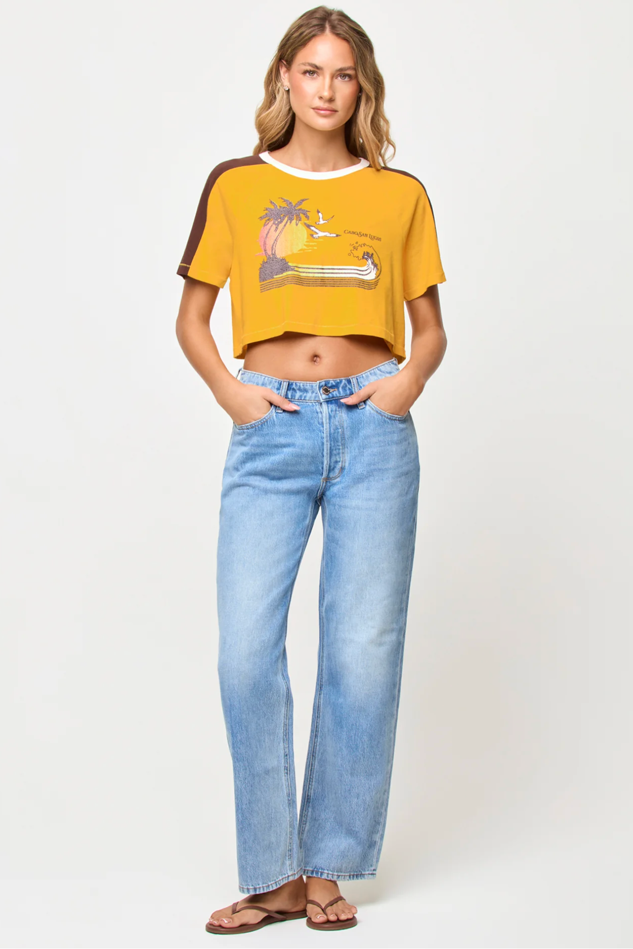 L*Space Costa Crop Top in Cabo Sunset, additional view | Bikinibird