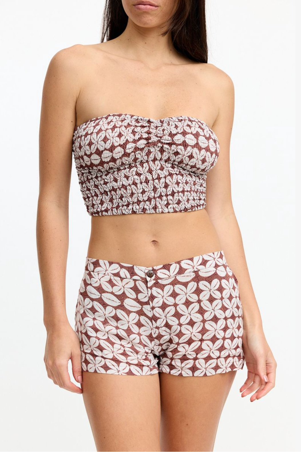 Benoa Swim Namika Tube Top in Cowrie Basket