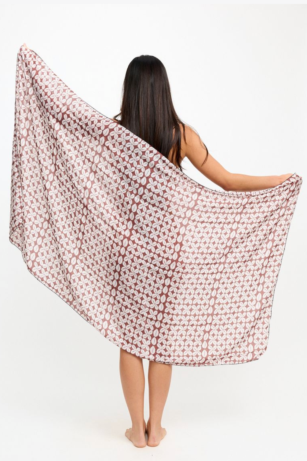 Benoa Swim Pareo in Cowrie Basket