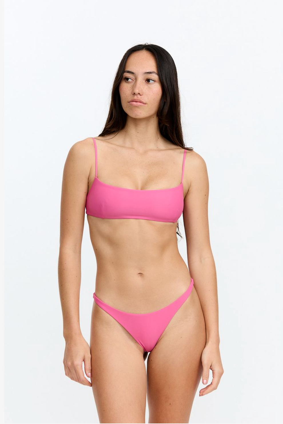 Benoa Swim Tahiti Top in Guava