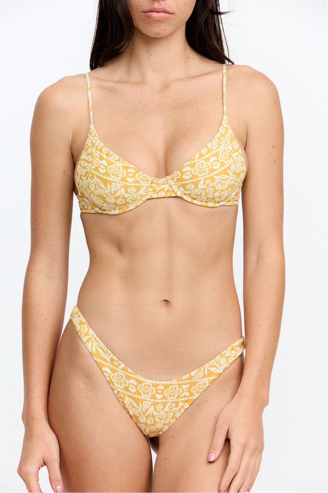 Benoa Swim Flora Bottom in Goldie