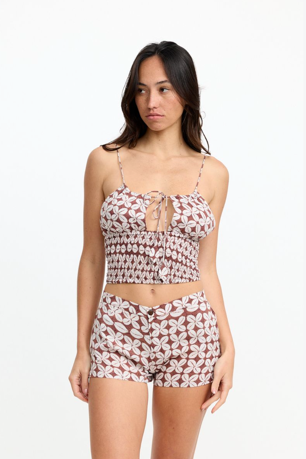 Benoa Swim Sabi Top in Cowrie Basket
