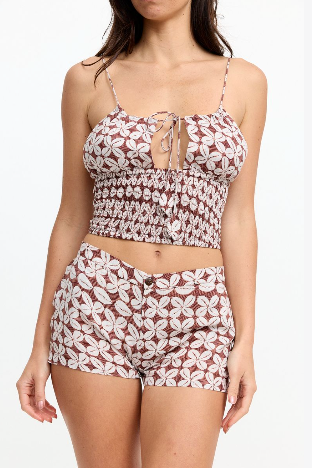 Benoa Swim Sabi Top in Cowrie Basket