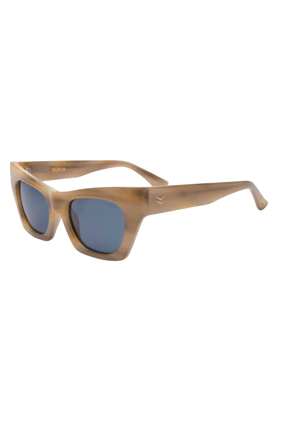 I-SEA Sofia in Seashell / Navy Polarized Lens