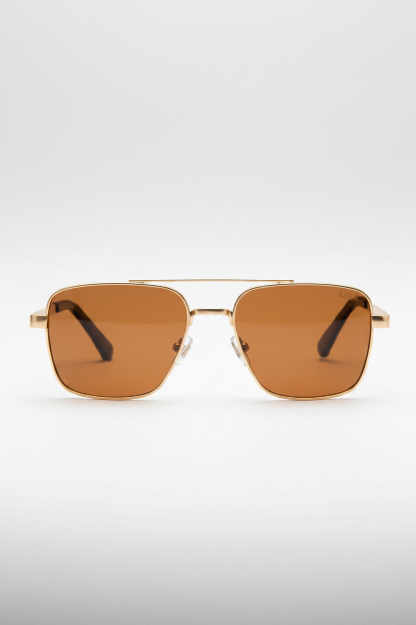 I-SEA Brooks in Gold / Brown Polarized Lens