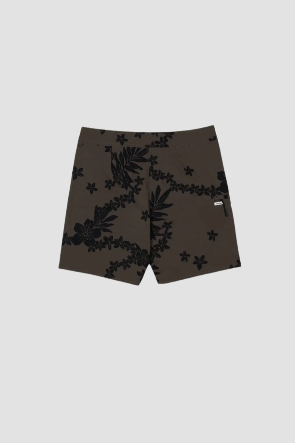Tenore Print Classic Boardshort 18.5" in Bark