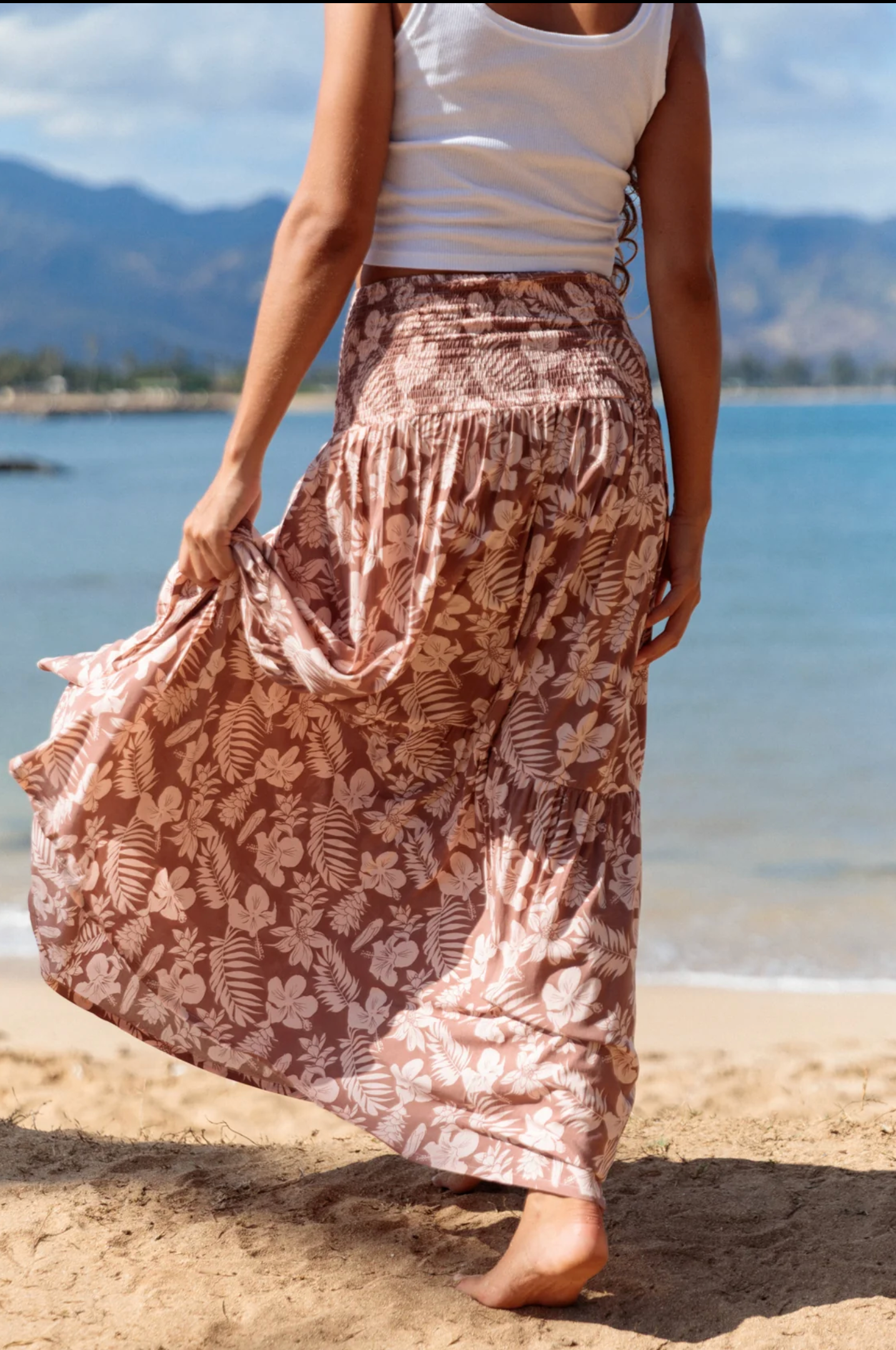 MAI Indi Skirt in Clay Petal Oasis