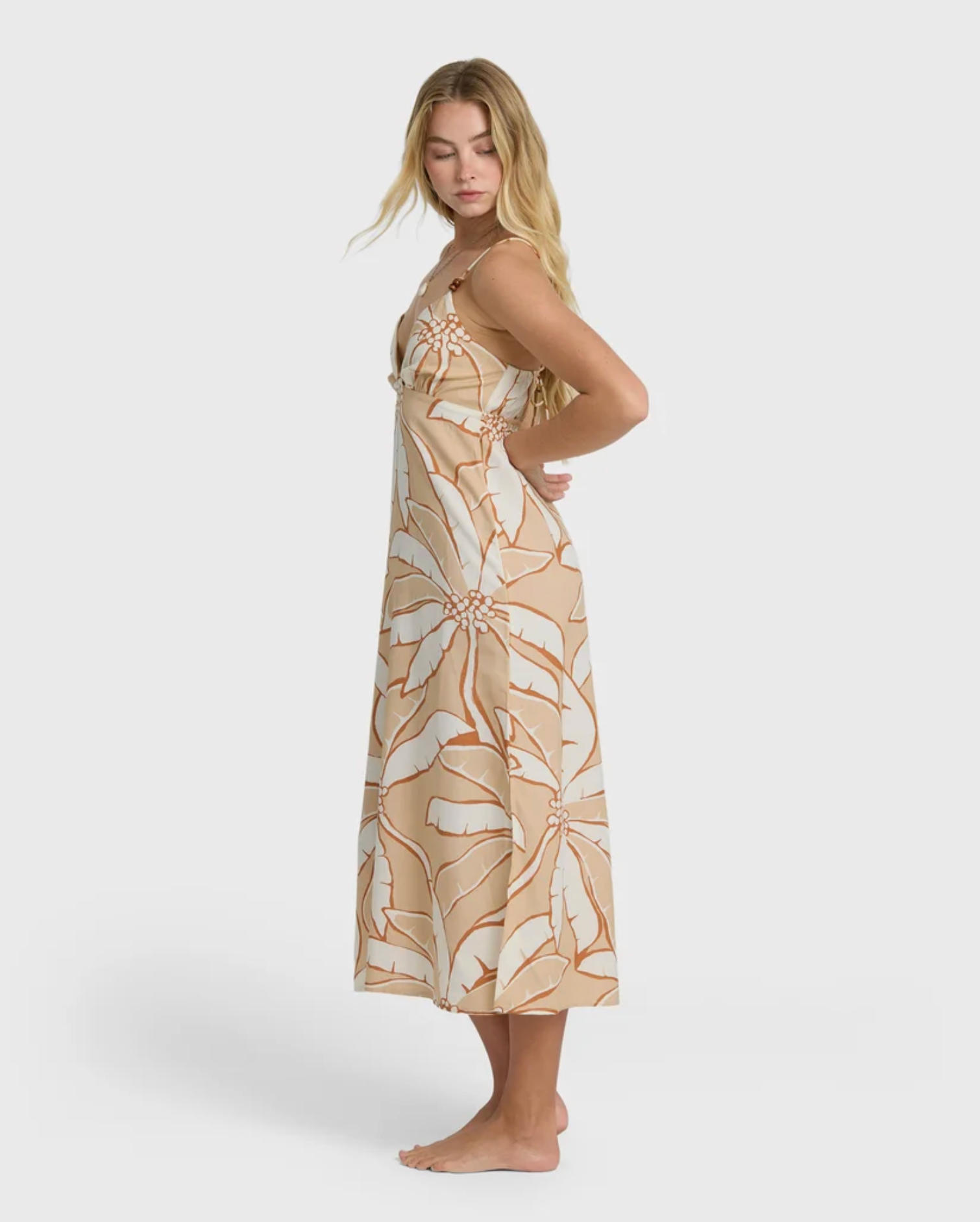 Billabong Tropic Breeze Maxi Dress in Stone