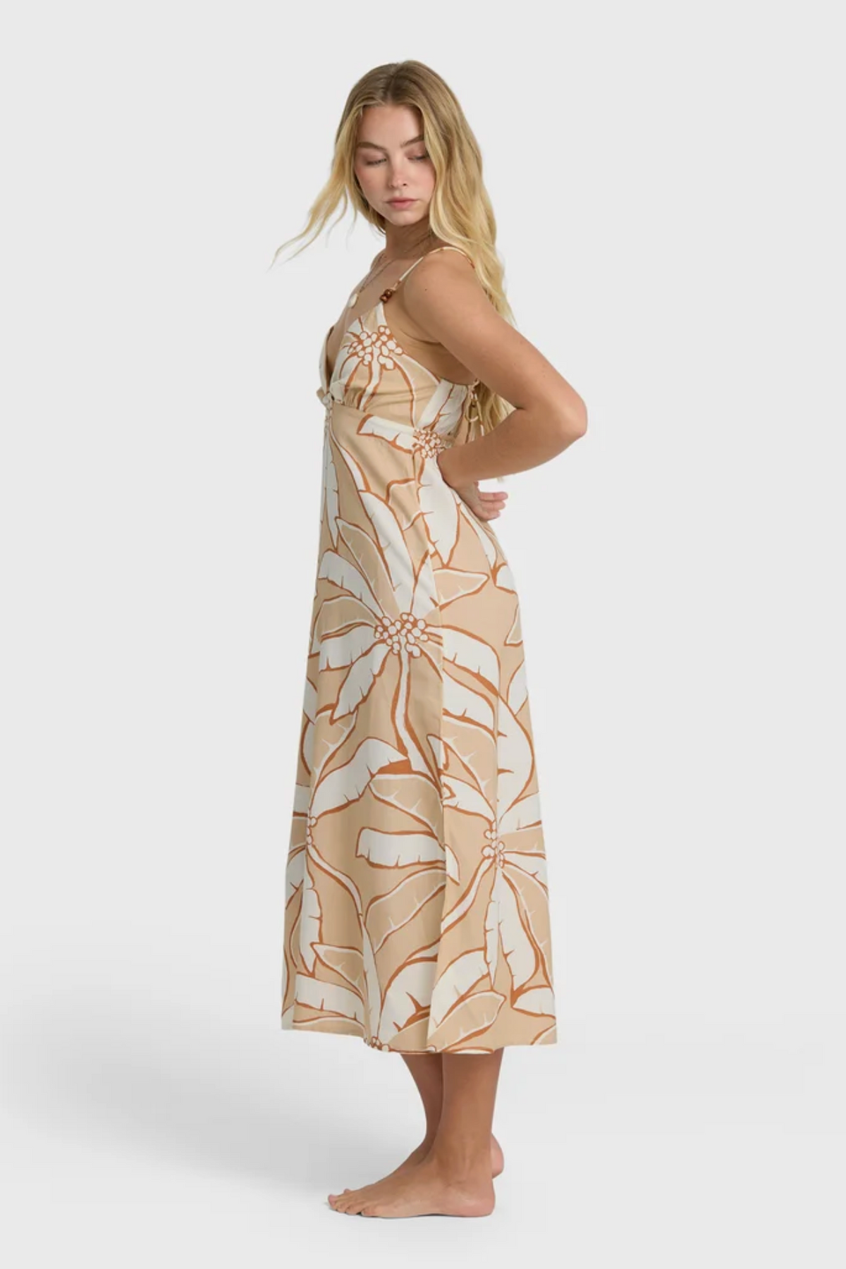 Billabong Tropic Breeze Maxi Dress in Stone