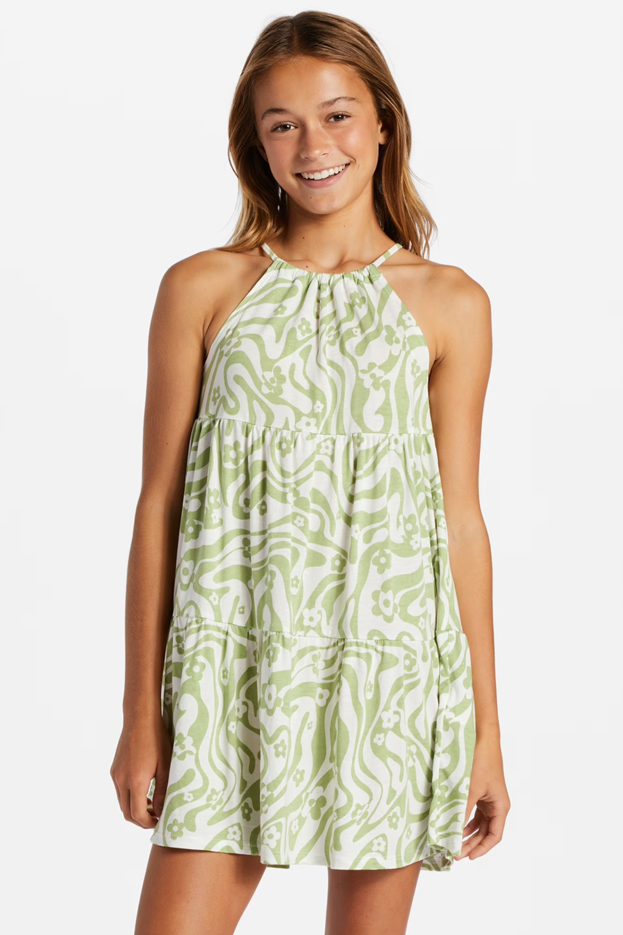 Billabong Girls To The Beach Dress in Willow