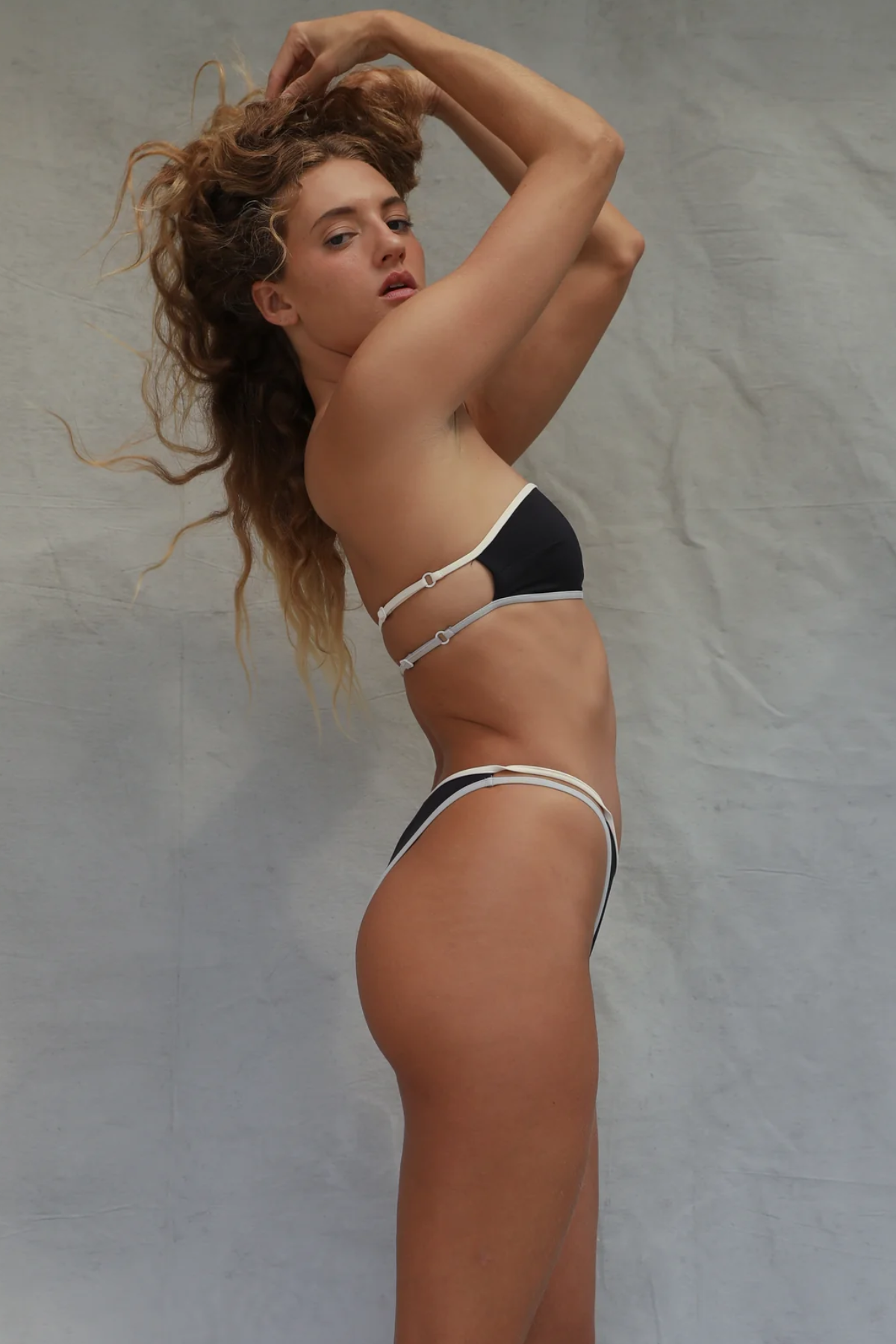 Toast Swim Bind Slide Bandeau Top in After Hours Moonless Night