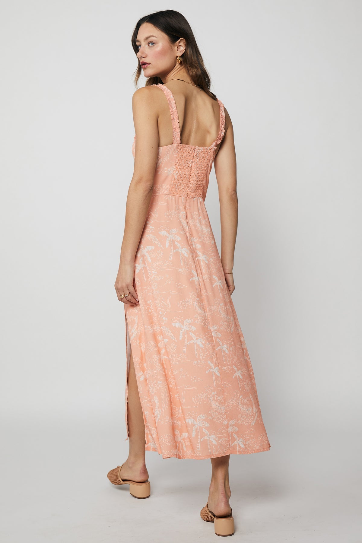 Rue Stiic Evita Midi Dress in Tropical Blush