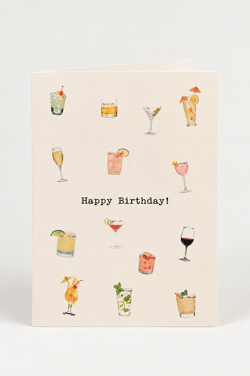 Paperlove Boutique Happy Birthday! Cocktails Card