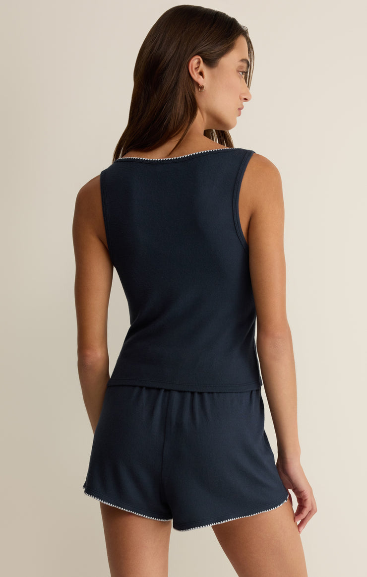 Z Supply Stately V-Neck Tank in Eclipse
