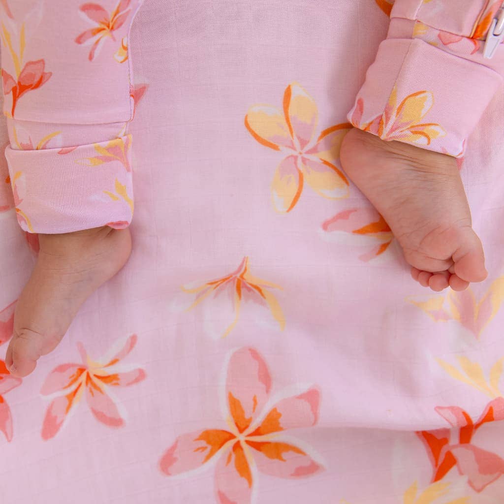 Coco Moon Plumeria Honey Baby Quilt