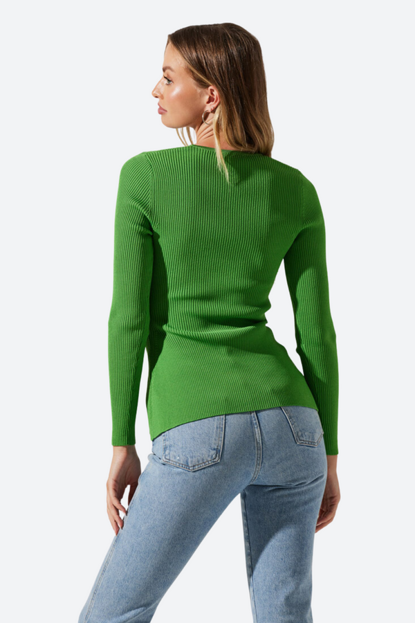 ASTR Ansen Sweater in Bright Green