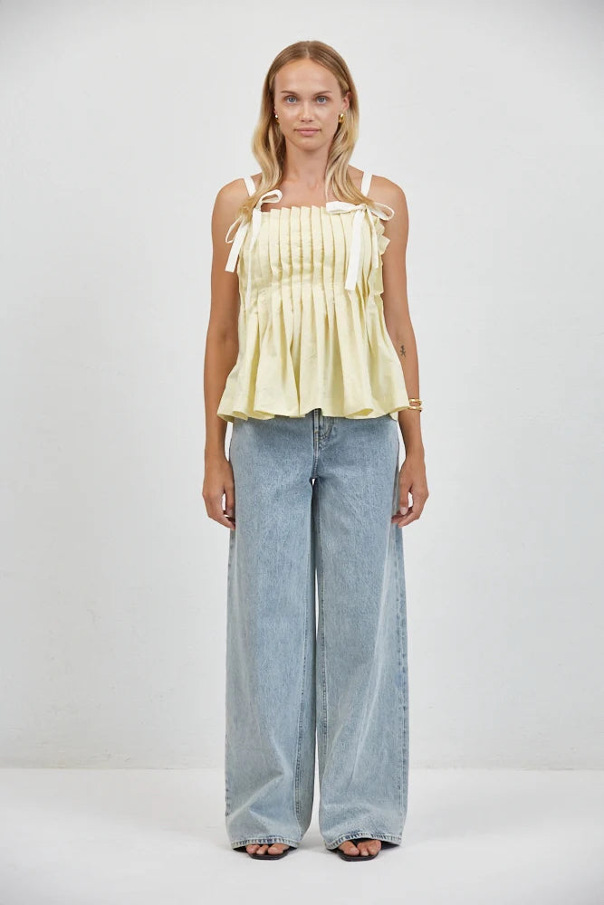 A. Ren Noelle Pleated Top