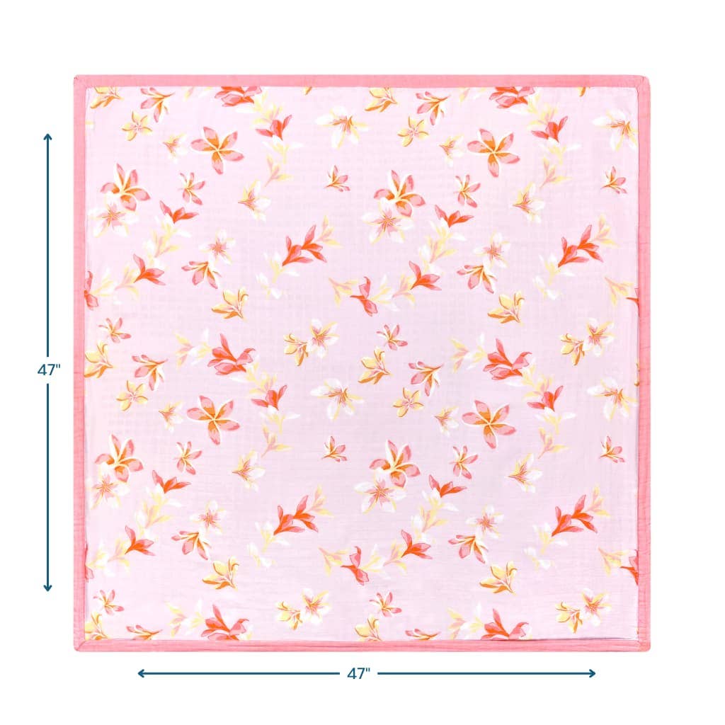 Coco Moon Plumeria Honey Baby Quilt