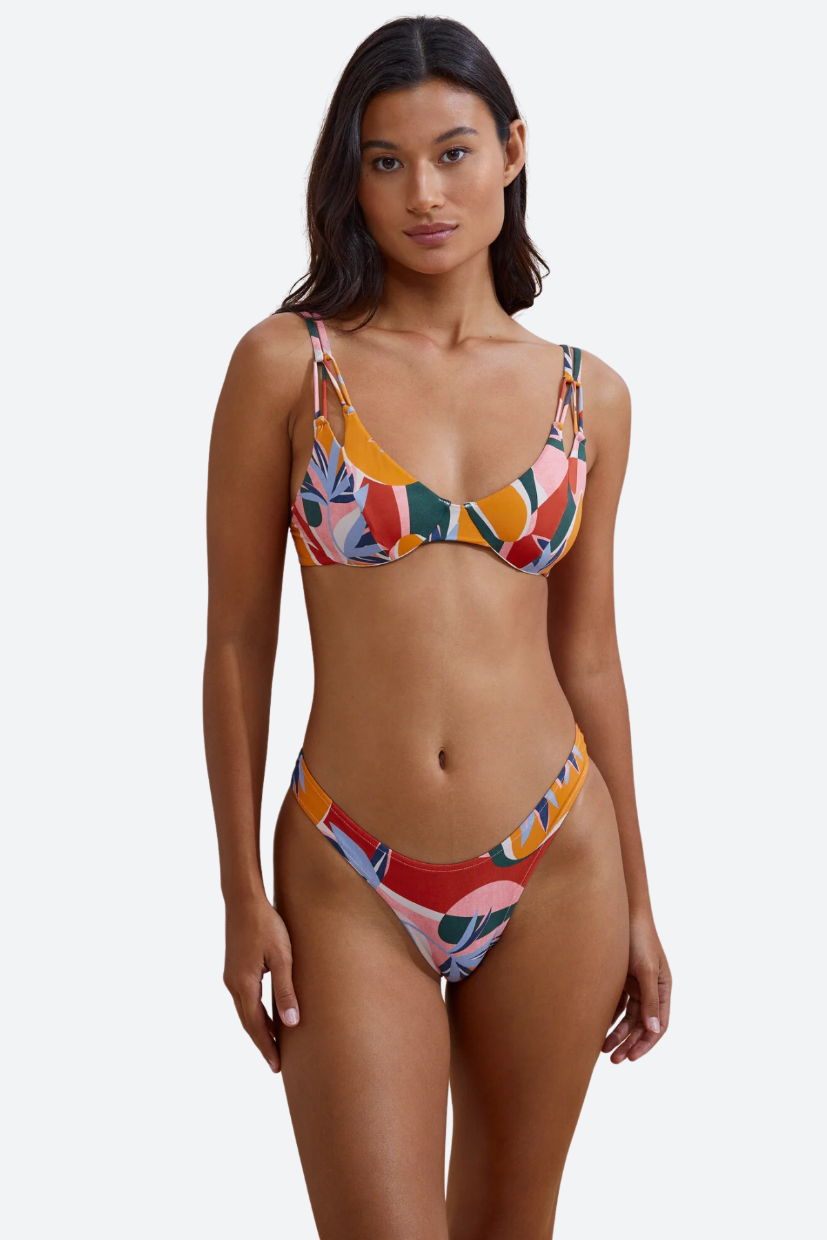 Stone Fox Luka High Hip Bottom in Botanical