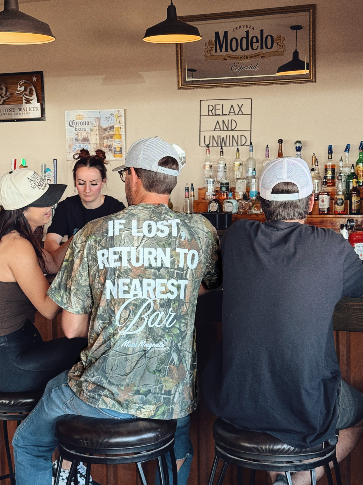 Motel Margarita If Lost Tee in Camo
