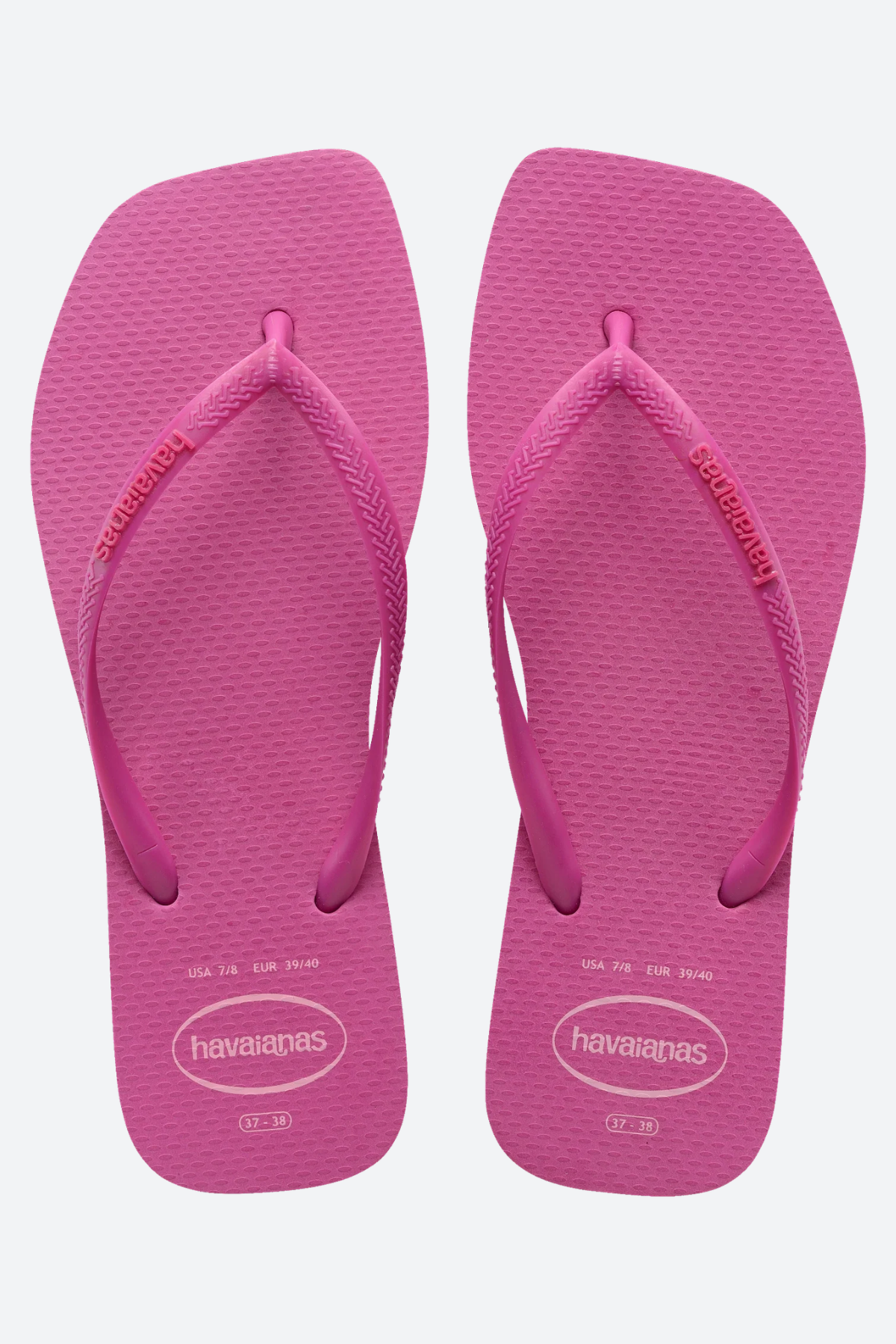 Havaianas Slim Square Logo Pop Up Sandal in Rose Gum