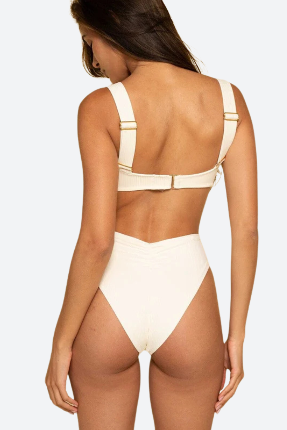 Montce Hayden Bikini Top in Cream Rib