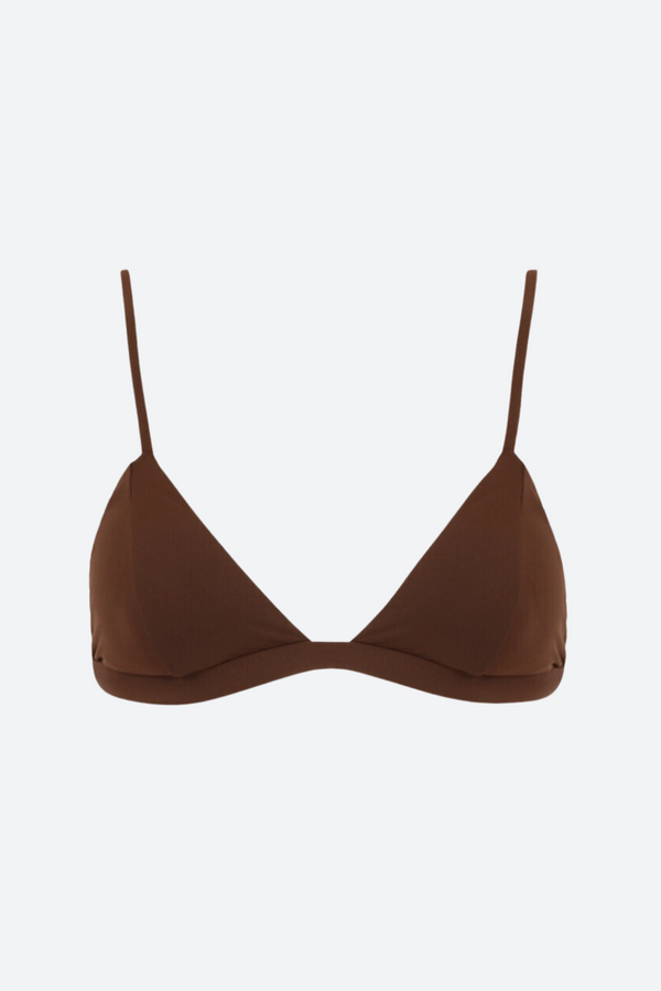 Bromelia Swimwear Valentina Top in Chocolate Brown