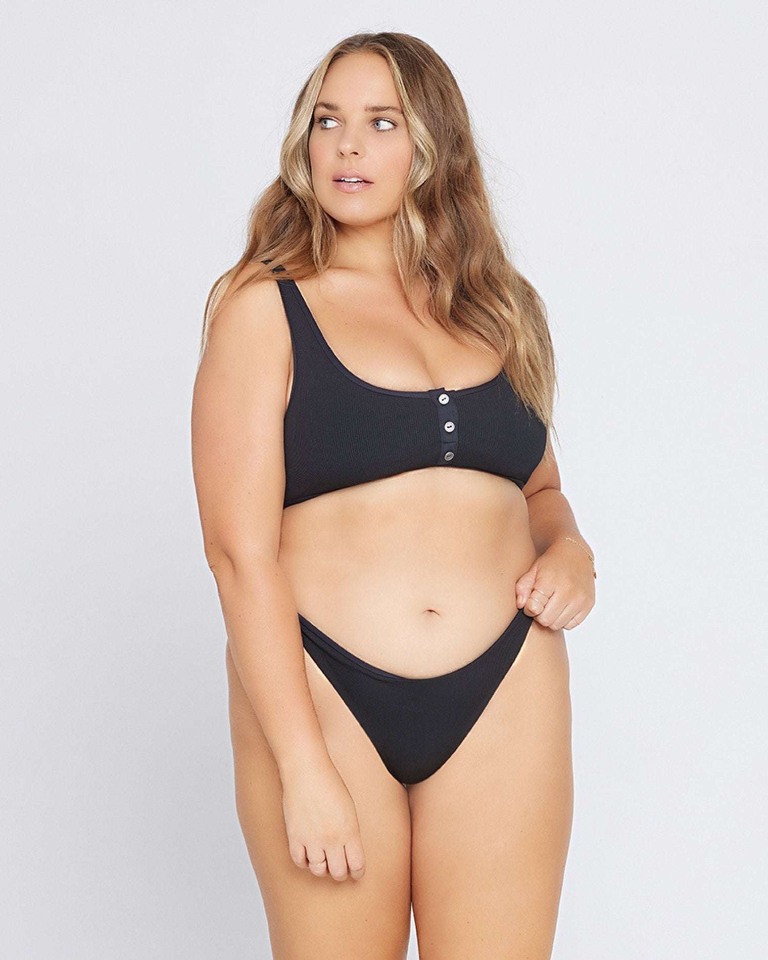 L*Space Camacho Bikini Bottom Classic in Black