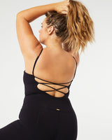 Go The Distance Jumpsuit in Black