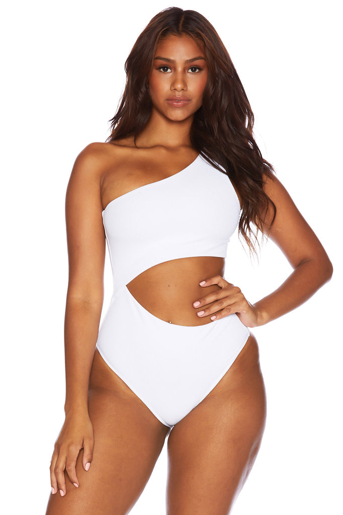 Beach Riot Celine One Piece in White