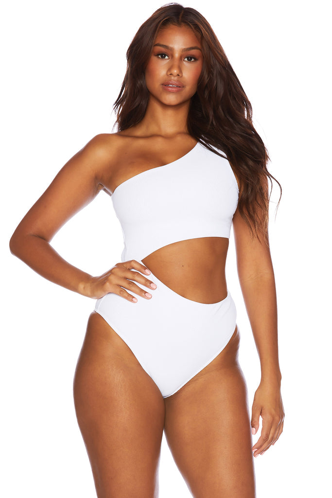 Beach Riot Celine One Piece in White