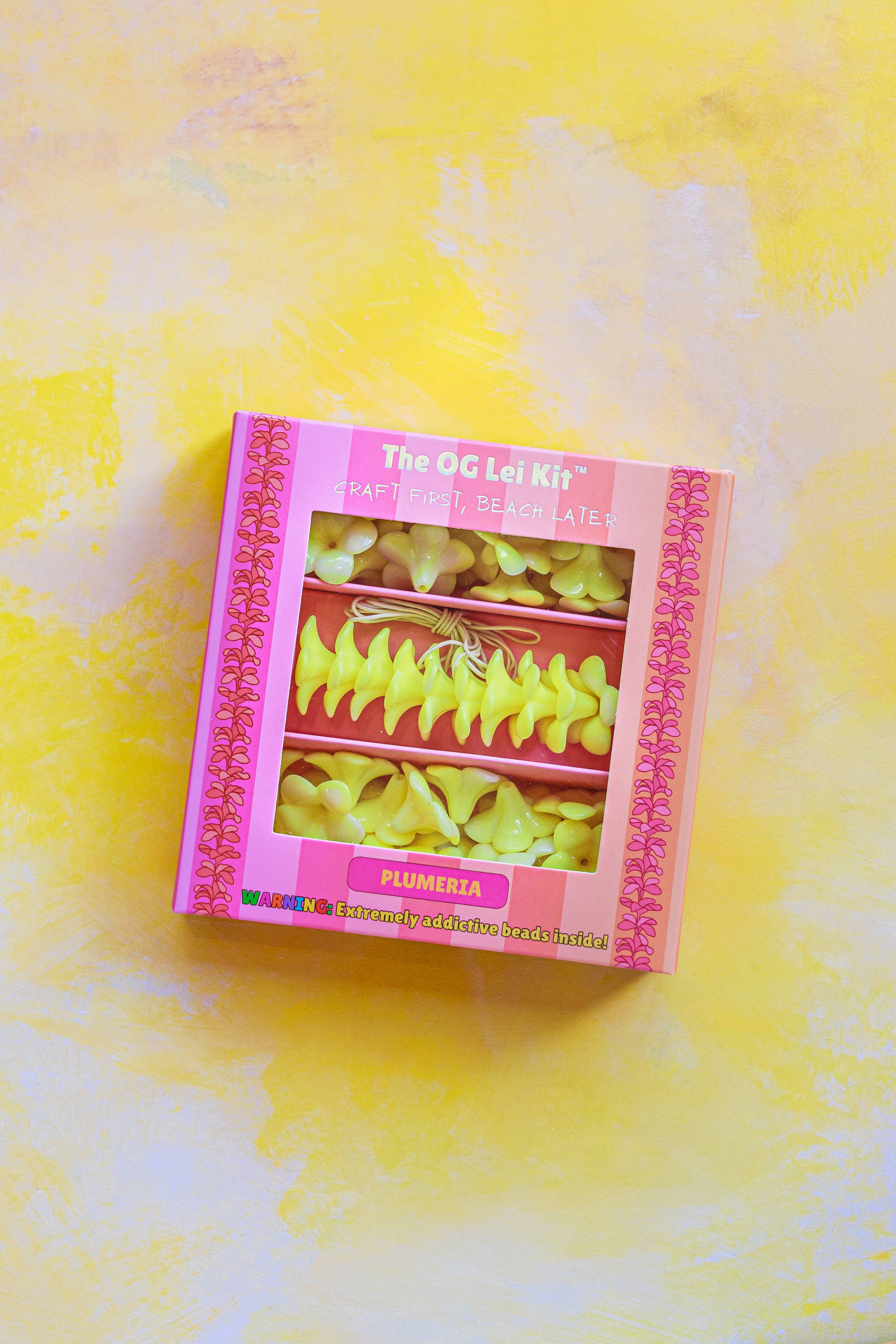 Kailua Beads Make Your Own Plumeria Lei: Translucent Orange
