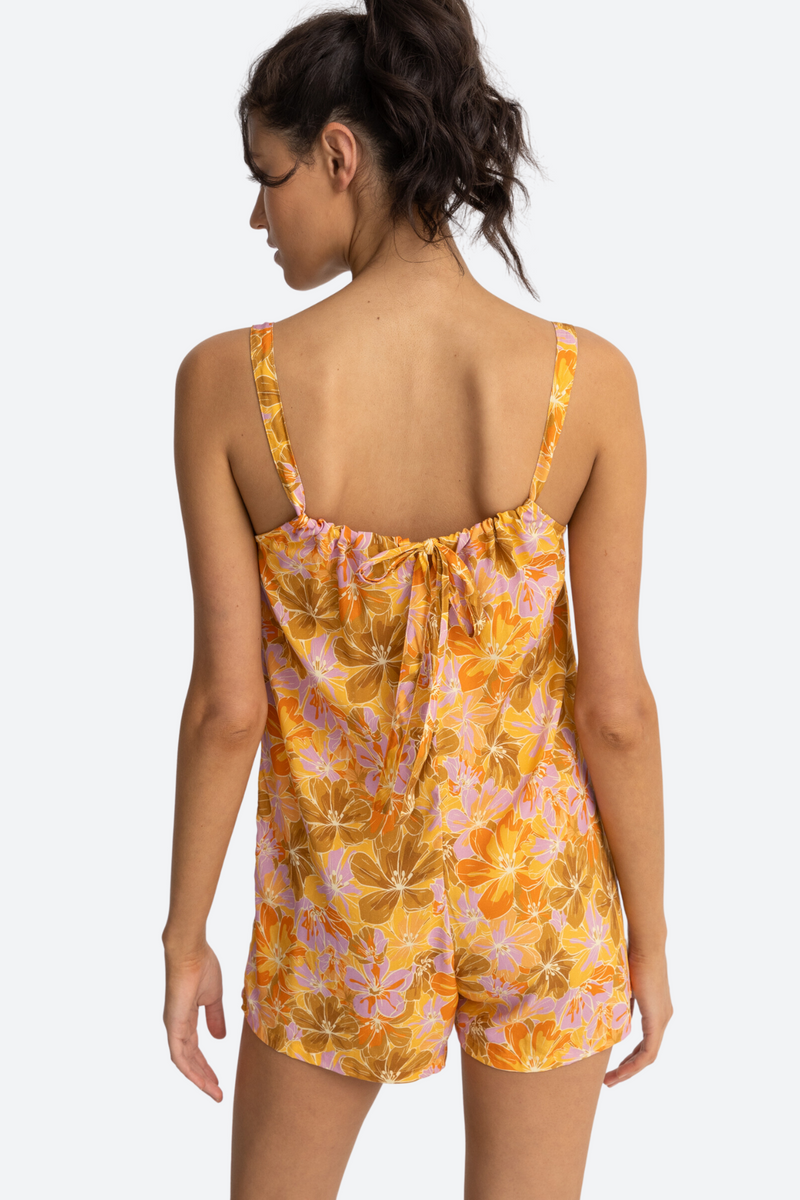 Rhythm Mahana Floral Playsuit in Yellow