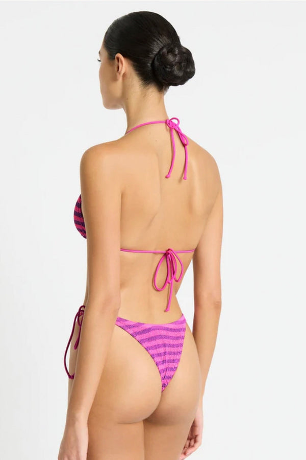 Bound by Bond-Eye Sofie Triangle Top in Cerise Stripe