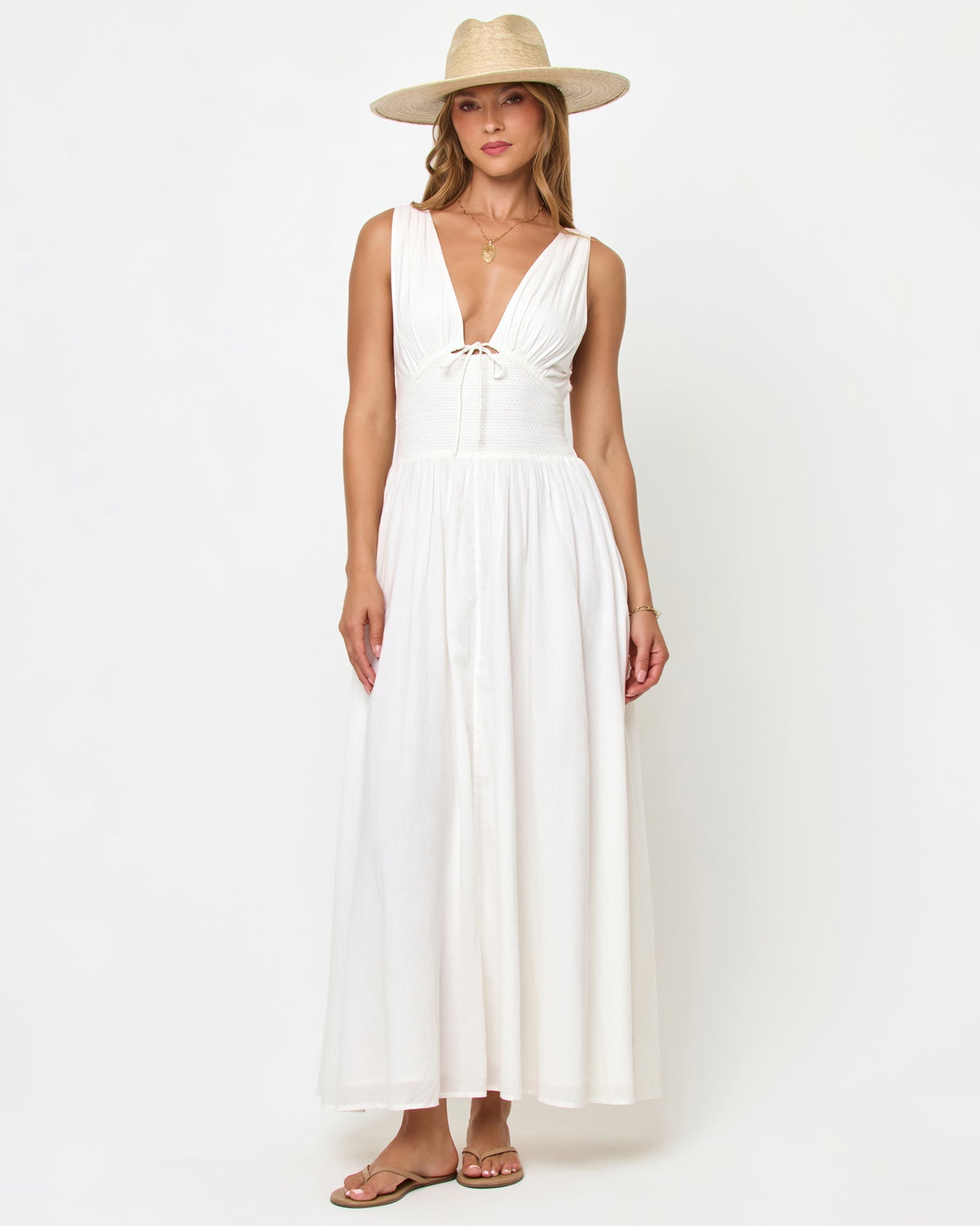 LSPACE Emmaline Maxi Dress - Cream, additional view | Bikinibird
